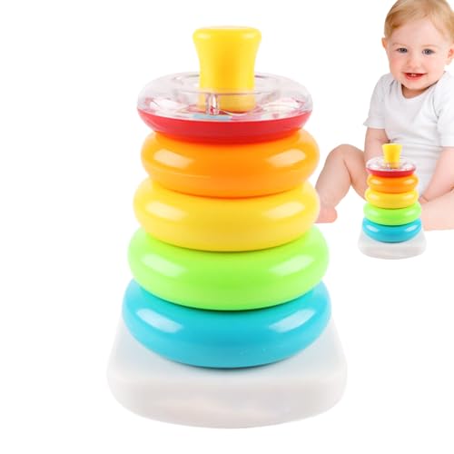 Generisch Baby Stapelringe,Bunte Stapelringe Lernspielzeug | Lernspielzeug Ab 6 Monaten Für Mädchen Familie Krippe Kindergarten Unterwegs Reise Hochstuhl Aktivität Generisch Baby Stapelringe,Bunte Stapelringe Lernspielzeug | Lernspielzeug Ab 6 Monaten Für Mädchen Familie Krippe Kindergarten Unterwegs Reise Hochstuhl Aktivität von Generisch
