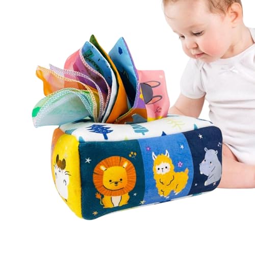Generisch Baby Tissue Box Toy, Baby Tissue Box Toy, Tissue Box Weiches Spielzeug für Kleinkind, Neugeborene, Bildungsvorschule Learning Generisch Baby Tissue Box Toy, Baby Tissue Box Toy, Tissue Box Weiches Spielzeug für Kleinkind, Neugeborene, Bildungsvorschule Learning von Generisch