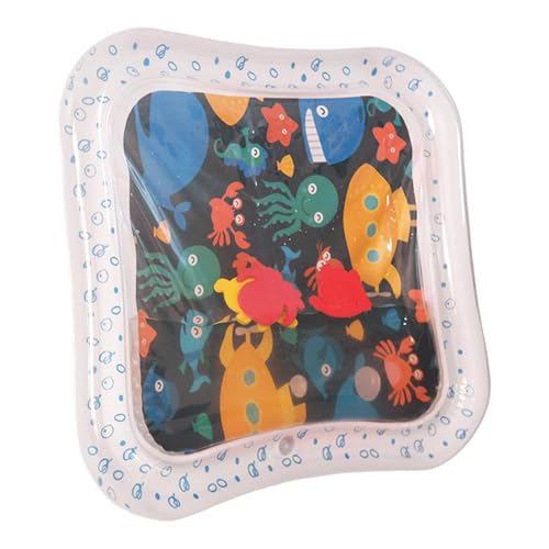 Generisch Baby Wasser Spielmatte | Aufblasbare Wassermatte Sinnespielzeug - Pädagogisches Spielzeug Lernspiele Aktivitätszentrum Zur Sinnesentwicklung & Visuellen Förderung von Generisch