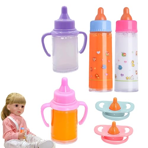 Generisch Babyflaschen-Spielzeug, Verschwindende Puppen-Fütterungsset | Pflegespielzeug Für Kleinkinderpuppen - Babyflaschen-Set Mit Schnuller Für Kleinkindpuppen Für Mädchen, , Familie von Generisch