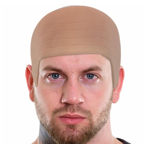 Generisch Baldhut, Halloween Make -up Bald Head Perückenhut, Kappe für Kinder, Accessoires nackt, für Kinder Erwachsene, Unisex von Generisch
