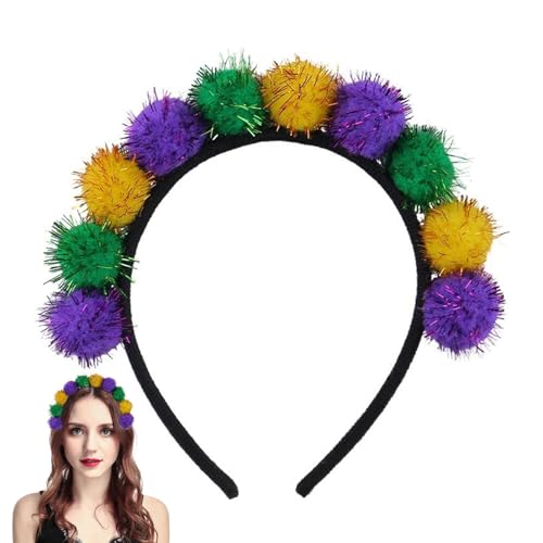 Generisch Ball Stirnbänder für, Rainbow Pom Stirnband - Buntes Regenbogen -Pom -Stirnband | Cosplay -Modekopfschmuck, Kostümzubehör, Anziehen Sie Kopfbedeckungen für Frauen Generisch Ball Stirnbänder für, Rainbow Pom Stirnband - Buntes Regenbogen -Pom -Stirnband | Cosplay -Modekopfschmuck, Kostümzubehör, Anziehen Sie Kopfbedeckungen für Frauen von Generisch