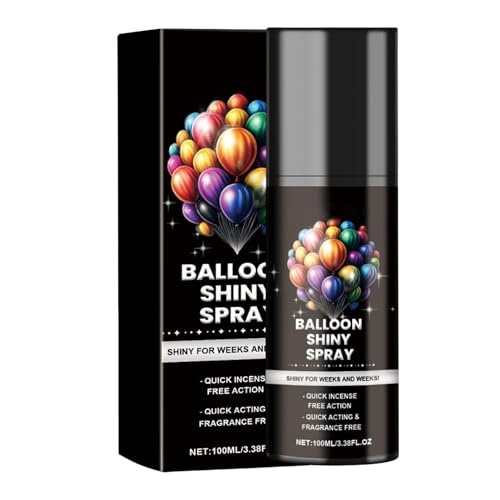 Ballonglanzspray, Glanzspray für Luftballons - 100 ml Glanz-Finish-Spray | Balloons Shiny Spray, Shiny Glow Spray, Balloon Brightener Spray für langanhaltenden Glanz von Generisch