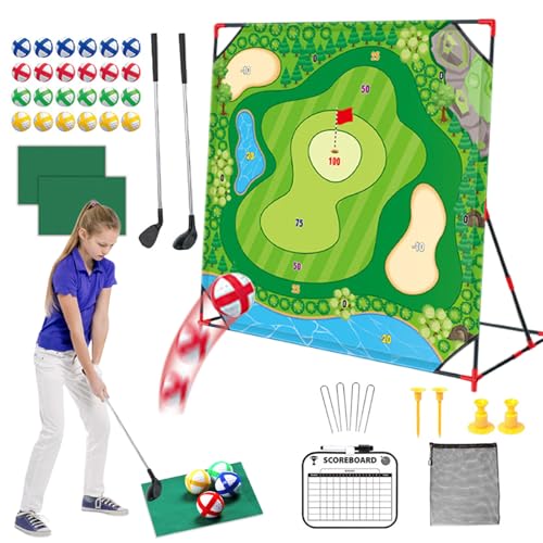 Generisch Battle Golf Geschicklichkeitsspiel | Tragbares Golfspiel Zum Chipping-Training,Familienfreundliches Set Mit Putting-Matte Für Drinnen & Draußen Generisch Battle Golf Geschicklichkeitsspiel | Tragbares Golfspiel Zum Chipping-Training,Familienfreundliches Set Mit Putting-Matte Für Drinnen & Draußen von Generisch