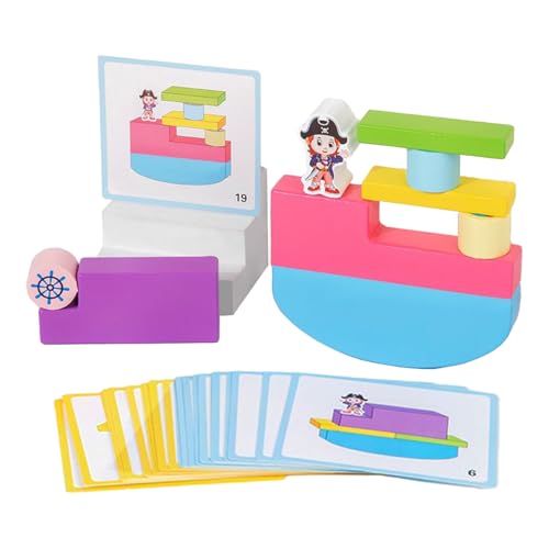 Generisch Bauklötze Für Kinder | Holzspielzeug Balancierspiel für Kinder | Sinnesförderndes Motorikspielzeug Für Und Eltern von Generisch