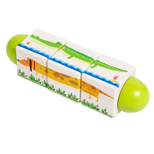 Generisch Bausteine ​​für, Bausteine ​​ | Holzbaustein rotierendes Puzzlespiel - Lustiges Vorschulklassenzimmer Bildungsspielzeug für Kindermädchen Kinder Kinder von Generisch