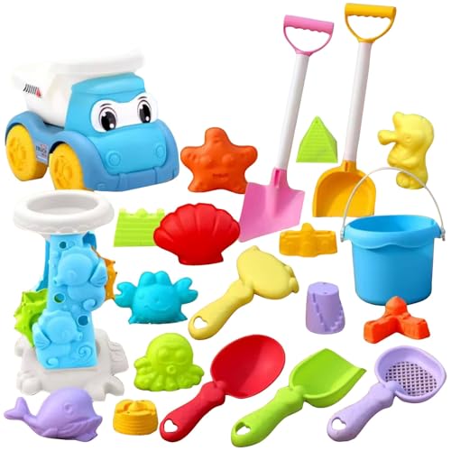 Generisch Beach Bucket Set, 20 Piece Sand Toy Set, Travel Sand Toys with Beach Bucket, Shovel, Sieve Shovels, Sandpit Beach Toys Mould, Outdoor Toy for Boys Girls Gifts Generisch Beach Bucket Set, 20 Piece Sand Toy Set, Travel Sand Toys with Beach Bucket, Shovel, Sieve Shovels, Sandpit Beach Toys Mould, Outdoor Toy for Boys Girls Gifts von Generisch