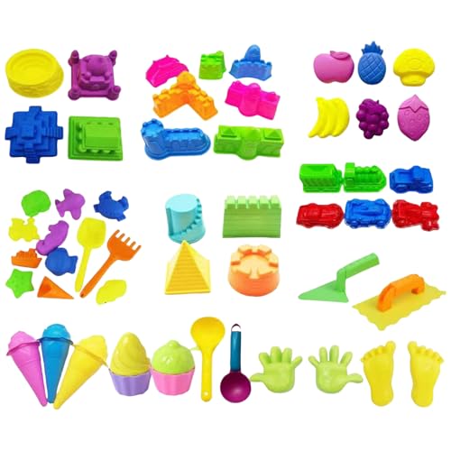 Generisch Beach Toys for Toddlers, Castle Toys with57Shovels & Sand Molds, Sand Castle Toy Travel Sand Toys for Beach Sandbox Toy for Toddlers Kids Baby Boys Girls Age 3-10 Generisch Beach Toys for Toddlers, Castle Toys with57Shovels & Sand Molds, Sand Castle Toy Travel Sand Toys for Beach Sandbox Toy for Toddlers Kids Baby Boys Girls Age 3-10 von Generisch