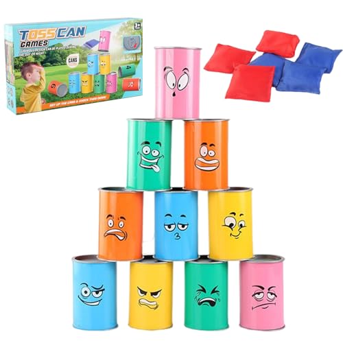 Generisch Bean Bag Spiele | Karneval Dosenwurf Spiel,Interaktives Lustiges Spielzeug Für Zuhause Familie Garten Camping Outdoor Events Gartenparty von Generisch