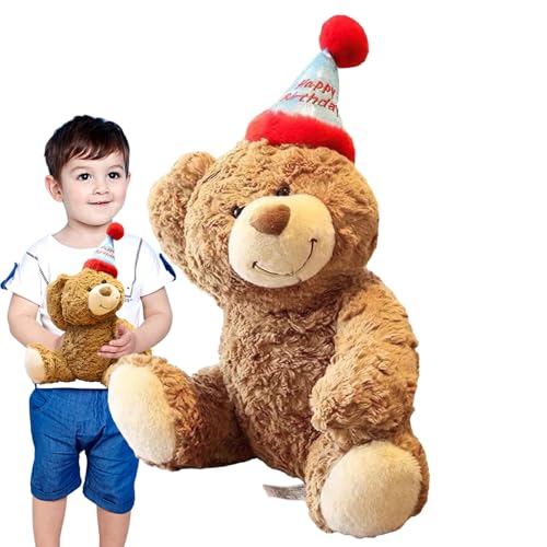 Generisch Bear Stuffed Animal – 14.96" Cartoon Plush Bear with Hat for Boys and Girls, Cute Birthday and, Soft Decorative Toy for Kids Bedroom, Nursery, or Party, Huggable Plush Animal Generisch Bear Stuffed Animal – 14.96" Cartoon Plush Bear with Hat for Boys and Girls, Cute Birthday and, Soft Decorative Toy for Kids Bedroom, Nursery, or Party, Huggable Plush Animal von Generisch
