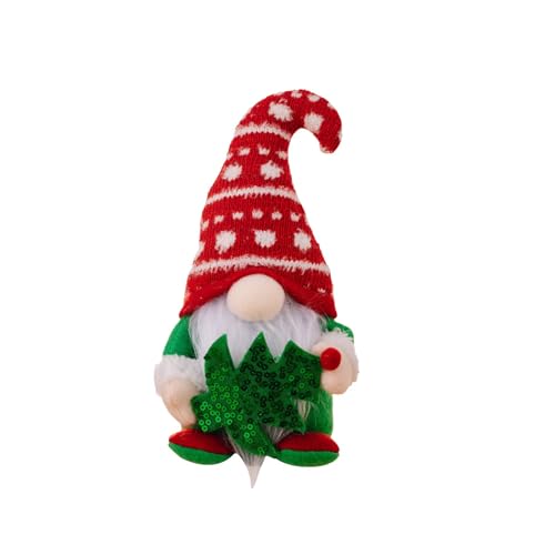 Generisch Bett Puppenbett 2024 Neue Weihnachten Nette GNOME Puppe Hause Dekoration Interessante Weihnachten Tisch Puppe Weihnachten Dekoration Puppenzubehör Junge (A, 22X8CM) von Generisch