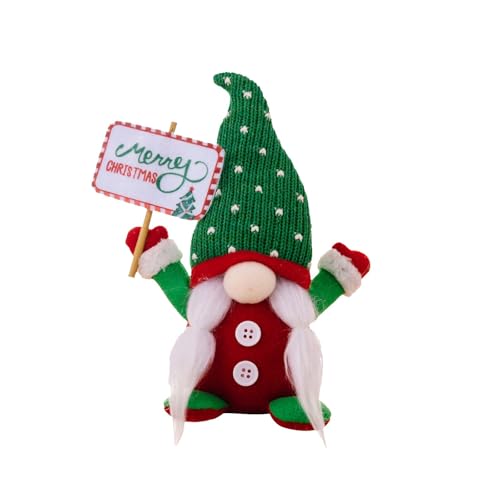 Generisch Bett Puppenbett 2024 Neue Weihnachten Nette GNOME Puppe Hause Dekoration Interessante Weihnachten Tisch Puppe Weihnachten Dekoration Puppenzubehör Junge (B, 22X8CM) von Generisch