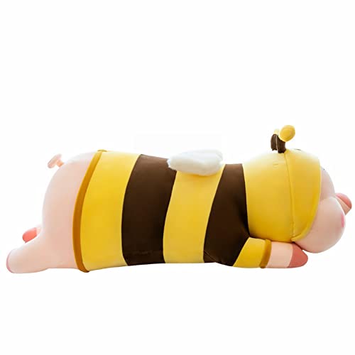 Generisch Bienen-Persönlichkeits-Transformations-große Puppe Daunen-Baumwollstreifen-Kissen-Puppe-Sofa-Kissen-Geschenk GeschmacksaktivToy (Yellow, A) von Generisch