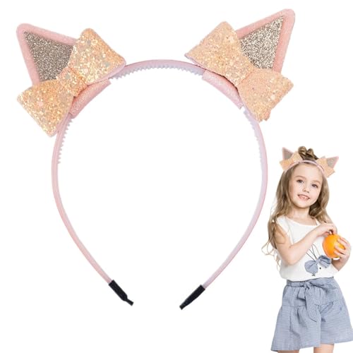 Generisch Blaue Ohren Stirnband | Halloween-Kostümzubehör mit Fliege,Blaue Haar-Accessoires, Halloween-Kostüm-Accessoires, Halloween-Haar-Accessoires von Generisch