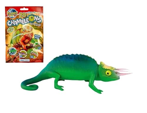 Generisch Blue Ocean Chamäleons Planet Wow Sammelfiguren 2024 1x Chamäleon Nr 20 Dreihornchamäleon - Chamäleon mit doppeltem Farbwechsel von Generisch