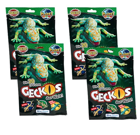 Generisch Blue Ocean Geckos Planet Wow Sammelfiguren – 4X Sammeltüten von Generisch