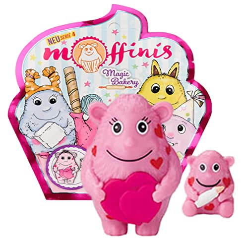 Generisch Blue Ocean Moffinis Figur Sammelfigur Serie 4 - Magic Bakery - Moffini Muffin Monster - Figur Auswahl (Figur Herzchen (super selten)) von Generisch