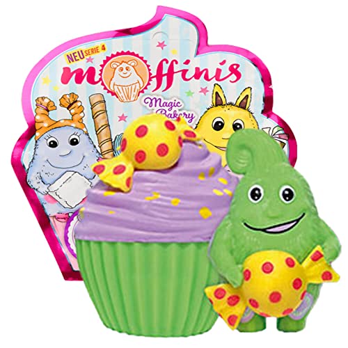 Generisch Blue Ocean Moffinis Figur Sammelfigur Serie 4 - Magic Bakery - Moffini Muffin Monster - Figur Fred (Duftet) von Generisch
