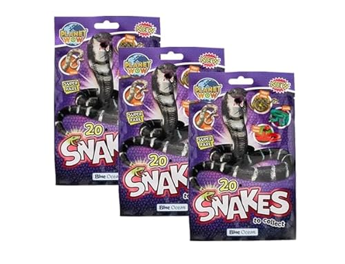 Generisch Blue Ocean Snakes Planet Wow Sammelfiguren 2024 – 3X Sammeltüten von Generisch