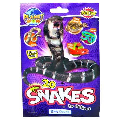 Generisch Blue Ocean Snakes Sammelfiguren 2024 - Planet Wow Farbwechsel Schlange - Auswahl (1 Tüte) von Generisch
