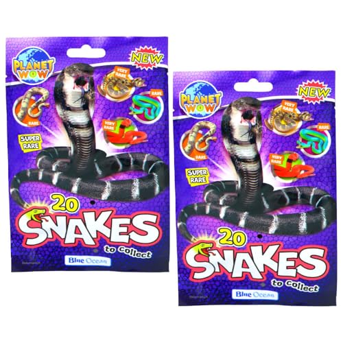 Generisch Blue Ocean Snakes Sammelfiguren 2024 - Planet Wow Farbwechsel Schlange Figur - 2 Tüten Generisch Blue Ocean Snakes Sammelfiguren 2024 - Planet Wow Farbwechsel Schlange Figur - 2 Tüten von Generisch