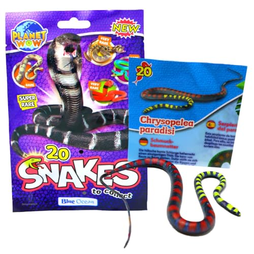 Generisch Blue Ocean Snakes Sammelfiguren 2024 - Planet Wow Farbwechsel Schlange - Figur 20. Schmuck-baumnatter Generisch Blue Ocean Snakes Sammelfiguren 2024 - Planet Wow Farbwechsel Schlange - Figur 20. Schmuck-baumnatter von Generisch