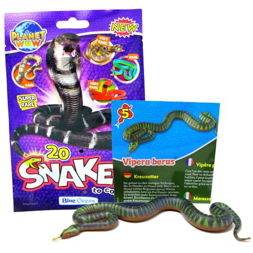 Generisch Blue Ocean Snakes Sammelfiguren 2024 - Planet Wow Farbwechsel Schlange - Figur 5. Kreuzotter Generisch Blue Ocean Snakes Sammelfiguren 2024 - Planet Wow Farbwechsel Schlange - Figur 5. Kreuzotter von Generisch