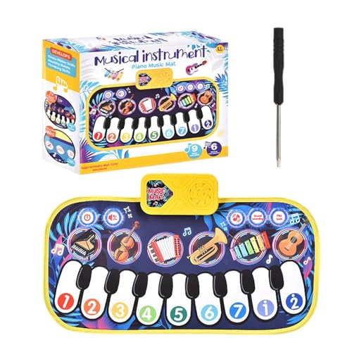 Generisch Boden Klaviermatte, Musikspiel Mat, interaktive Cartoon Touch Play Dancing Matte, frühe Bildungsklang Decke Touch Teppich, Musikinstrument Decke für Ju-ngen & Mädchen Generisch Boden Klaviermatte, Musikspiel Mat, interaktive Cartoon Touch Play Dancing Matte, frühe Bildungsklang Decke Touch Teppich, Musikinstrument Decke für Ju-ngen & Mädchen von Generisch