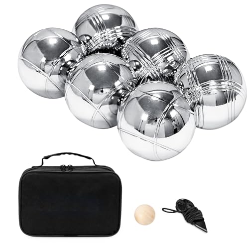 Generisch Boules, Metall -BOC -Ball -Kit, Metallmaterial -Bälle für Strandurlaub, Outdoor -Picknick und Familien Hinterhof Viele Verwendungsmöglichkeiten von Generisch