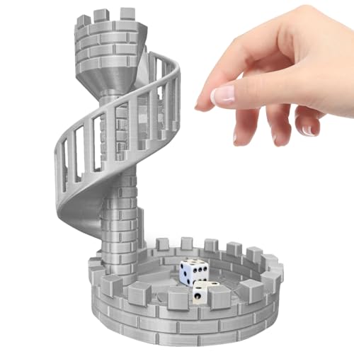 Generisch Brettspiel Dice Tower - Roman Castle Theme Dice Rolling Tower für RPG- und Tabletop -Spiele | Dekoratives Gaming -Accessoire für -, und Brettspiel -Nachtwürfel Rolling Spaß von Generisch