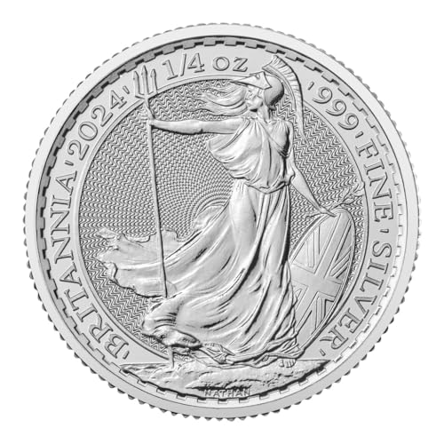 Generisch Britannia 1/4 Unze Silbermünze 2024, 999/1000 Feinsilber, 7,78 Gramm in Münzkapsel Generisch Britannia 1/4 Unze Silbermünze 2024, 999/1000 Feinsilber, 7,78 Gramm in Münzkapsel von Generisch