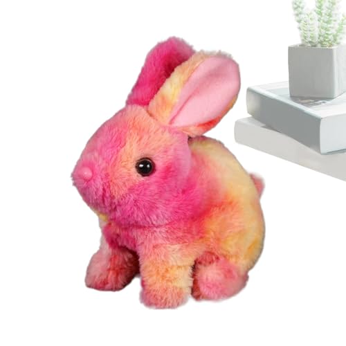 Generisch Bunny Toys für Kinder, hüpfen Hasenspielzeug, Simulierte Kaninchenpuppe Stofftiere, Natürliche Bewegungen, hüpfter Robotertier für Kinder, Springen, zuckende Nase, wackelige Ohren von Generisch