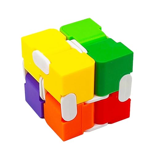 Generisch Bunter Würfel, Regenbogenblöcke - Reisespielzeug Bunte Puzzlewürfel | Innovative tragbare Denksportaufgaben, Würfelpuzzle-Spielzeug für Erwachsene, für Familien, Liebhaber, Freunde von Generisch