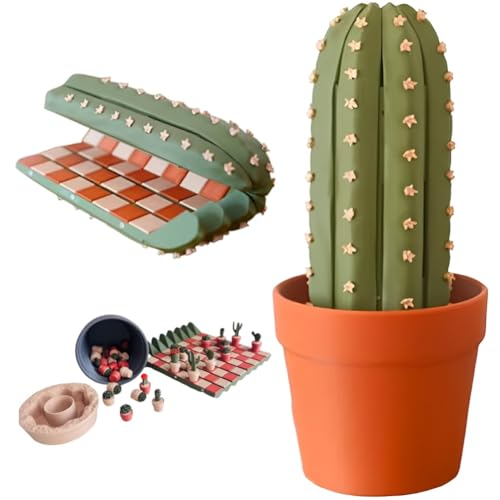 Generisch Cactichess - Scacchiera Cactus Arrotolabile, 32 Pezzi di Scacchiera Cactus Stampati in 3D, Portatile da Viaggio Arrotolabile, Pezzi di Piante Succulente, Regalo Divertente Generisch Cactichess - Scacchiera Cactus Arrotolabile, 32 Pezzi di Scacchiera Cactus Stampati in 3D, Portatile da Viaggio Arrotolabile, Pezzi di Piante Succulente, Regalo Divertente von Generisch