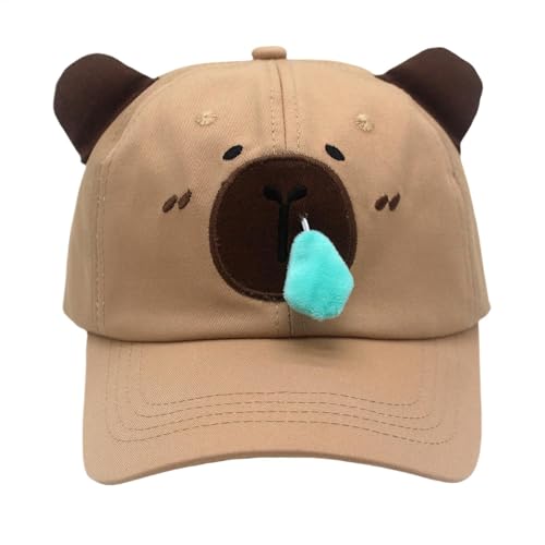Generisch Capybara Baseball Hat, Embroidered Cute Animal Cosplay Cap Capybara Lovers, Comfortable Adjustable Funny Animal Accessories for Birthday and Easter, 10.63 inches Generisch Capybara Baseball Hat, Embroidered Cute Animal Cosplay Cap Capybara Lovers, Comfortable Adjustable Funny Animal Accessories for Birthday and Easter, 10.63 inches von Generisch