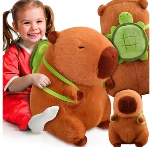 Generisch Capybara Kuscheltier, 50 cm Capybara Plüschtier Wasserschwein Kuscheltier Stofftier Capybara, Plüschtier Wasserschwein Nacktmull Kuscheltier Stofftier Plüschtier für Kinder von Generisch