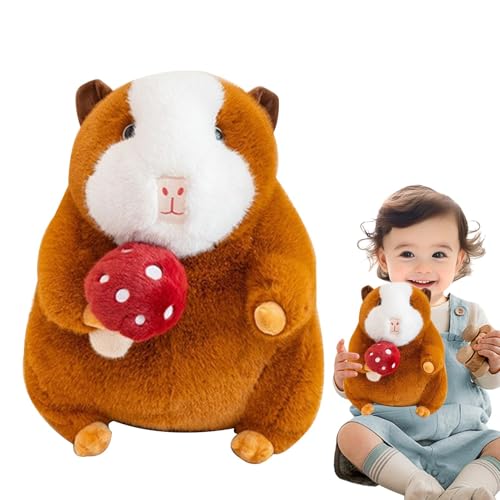 Generisch Capybara Plüschspielzeug, Capybara Stoffed Animal,Capybara Plush Kissen Puppe Halten Gemüse - Hautfreundliches tierschlafende umarmende Kissen für Sofa, Schlafzimmer, Wohnzimmer von Generisch