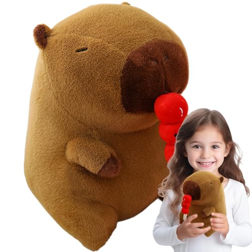 Generisch Capybara-Plüschtiere, Capybara-Stofftier,Gefülltes Capybara-Plüschtier mit kandierten Haws - Weiches, kuscheliges Kinderschlafkissen mit süßem Tiermotiv für Sofa, Couch, Bett Generisch Capybara-Plüschtiere, Capybara-Stofftier,Gefülltes Capybara-Plüschtier mit kandierten Haws - Weiches, kuscheliges Kinderschlafkissen mit süßem Tiermotiv für Sofa, Couch, Bett von Generisch