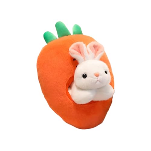 Generisch Carrot Bunny Plush, Soft Stuffed Bunnys Toy, 13.78" Carrots Pillow, Cute Plush Animal Doll, Comfort Toys for Nursery, Birthday, Sleep, Kids, Teens, Boys, Girls, Home, White, Orange Generisch Carrot Bunny Plush, Soft Stuffed Bunnys Toy, 13.78" Carrots Pillow, Cute Plush Animal Doll, Comfort Toys for Nursery, Birthday, Sleep, Kids, Teens, Boys, Girls, Home, White, Orange von Generisch