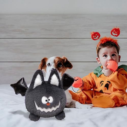 Generisch Cartoon Halloween Fledermaus Kürbis Stofftier Puppe Kinder Urlaub Einzigartige Idee Limitierte Halloween Puppe Holzpuppe (D, 25x35cm) von Generisch