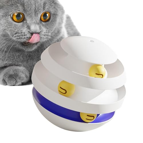 Generisch Cat Ball Track Toy - 3 Schichten Katzenpuzzlespielzeug, Sportstimulationsspielzeug | Lustiges Katzenspurspielzeug für Training, Energieverbrauchsaktivitäten, Innenhilfe von Haustieren Generisch Cat Ball Track Toy - 3 Schichten Katzenpuzzlespielzeug, Sportstimulationsspielzeug | Lustiges Katzenspurspielzeug für Training, Energieverbrauchsaktivitäten, Innenhilfe von Haustieren von Generisch