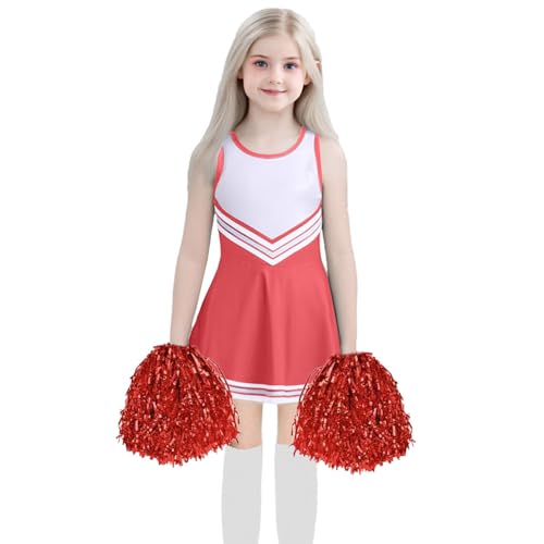 Generisch Cheerleader Kostüm Kinder,Faschingskostüme Kinder Mädchen,Cheerleadering Outfit,Kinderkostüm Cheerleader,Kleid + Socken + Handball,Für Karneval,Fasching,Mottoparty Generisch Cheerleader Kostüm Kinder,Faschingskostüme Kinder Mädchen,Cheerleadering Outfit,Kinderkostüm Cheerleader,Kleid + Socken + Handball,Für Karneval,Fasching,Mottoparty von Generisch