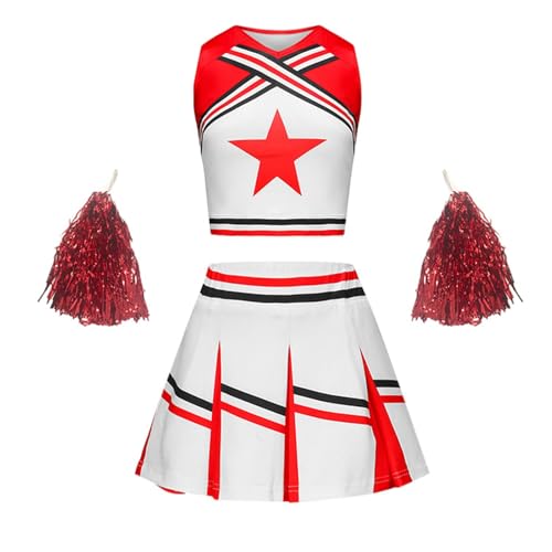 Generisch Cheerleader-Kostüm für Mädchen für Halloween Kostüm Dress Up Partys Generisch Cheerleader-Kostüm für Mädchen für Halloween Kostüm Dress Up Partys von Generisch