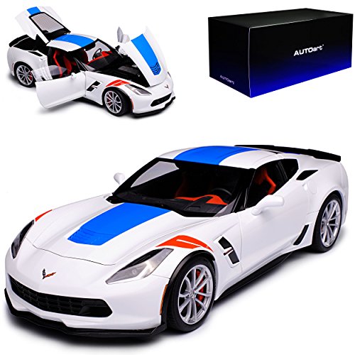 Generisch Chevrol. Corvette C7 Grand Sport Coupe Weiss mit blauen Streifen Modell Ab 2013 Version 2017 71271 1/18 Auto*Art Modell Auto Generisch Chevrol. Corvette C7 Grand Sport Coupe Weiss mit blauen Streifen Modell Ab 2013 Version 2017 71271 1/18 Auto*Art Modell Auto von Generisch