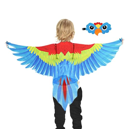 Generisch Child Parrot Wings Costume, Bird Wings Costumer Roles Play, 44.09x23.62 inches Eagle Role Plays, Costumes for Imaginative Play, Kids Dress Up Festival Cosplay Generisch Child Parrot Wings Costume, Bird Wings Costumer Roles Play, 44.09x23.62 inches Eagle Role Plays, Costumes for Imaginative Play, Kids Dress Up Festival Cosplay von Generisch
