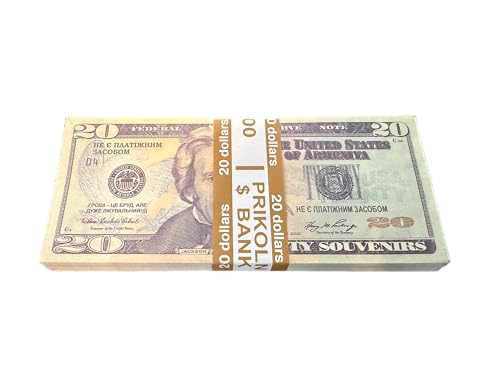 Generisch Copy Prop Fake Money 20 Dollar Bills, Novelty Currency Notes for Entertainment, Movies, Games, Money Guns and Party Decoration von Generisch