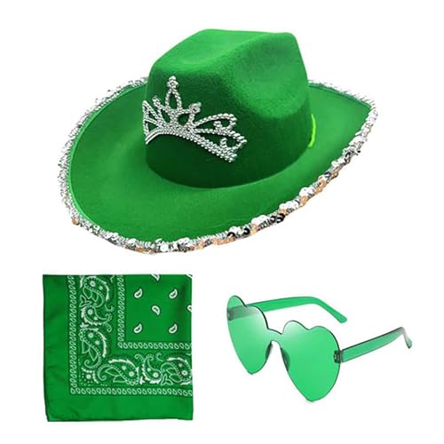 Generisch CowboyHut Damen Herren Fashion Westernhut Cowboyhüte Cowgrilhut Rockstar Randlose Hippie Herzförmige Brille Halstuch Wilder Westen Party KostüM Karneval Damen FaschingkostüM Generisch CowboyHut Damen Herren Fashion Westernhut Cowboyhüte Cowgrilhut Rockstar Randlose Hippie Herzförmige Brille Halstuch Wilder Westen Party KostüM Karneval Damen FaschingkostüM von Generisch