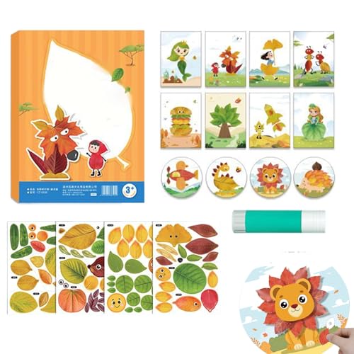 Generisch Creative Leaf Art Craft Kit - Herbst saisonale Aktivitätsvorräte für Kinder | Halloween -Partydekorationen, Schul- und Heimprojekte, Mädchen und Spaß basteln 7.09x9.84 Zoll Generisch Creative Leaf Art Craft Kit - Herbst saisonale Aktivitätsvorräte für Kinder | Halloween -Partydekorationen, Schul- und Heimprojekte, Mädchen und Spaß basteln 7.09x9.84 Zoll von Generisch