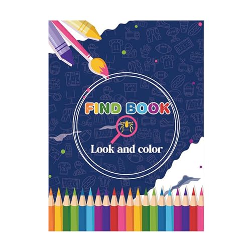 Generisch Cute Coloring Book, Cartoon Painting Activity, Teens Relaxation Compact Boys Girls Color Toy Fun Engaging Creative Playset for Beach Vacation Library Home von Generisch