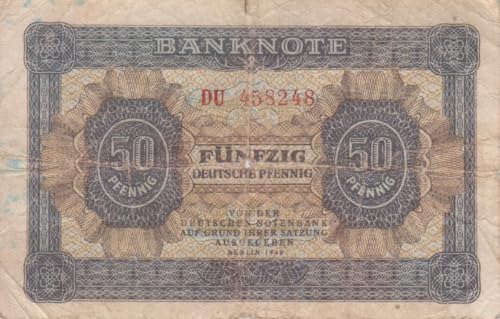 Generisch DDR Rosenbg: 339b gebraucht (III) 1948 50 Deutsche Pfennig (Banknoten für Sammler) von Generisch